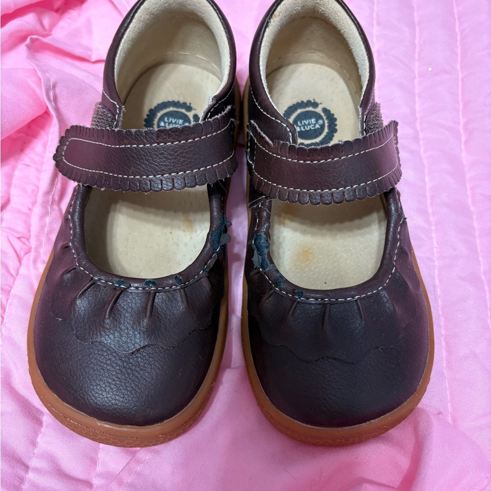 Livie & Luca Dark Brown Dress Shoes for Kids
